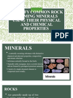 LESSON 3 4 5identify Common Rock Forming Minerals Using Their Physical 1