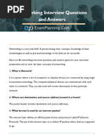 Networking Interview Questions and Answers PDF