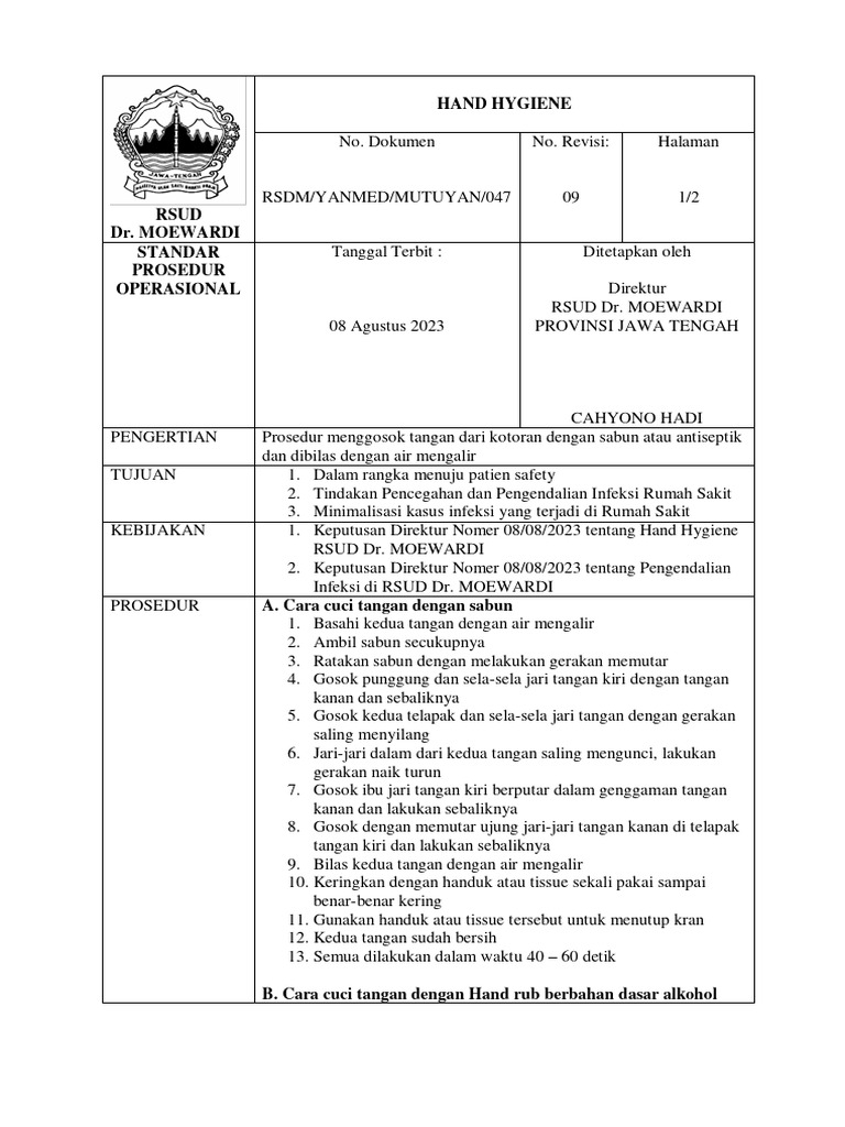 Spo Hand Hygiene Dharmawan Pdf
