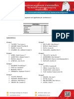 ARCH 546 Business Management and Application For Architecture 1 Groupings 2