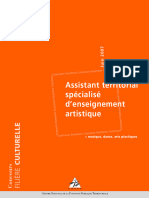 Brochure Assistant Territorial Spécialisé D'enseignement Artistique