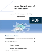 Dividend Policy of Bank Asia Ltd