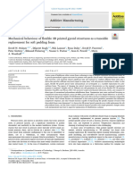 Mechanical Behaviour of Flexible 3D Printed Gyroid Structures As A Tuneable