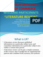 Literature Review in Business Research