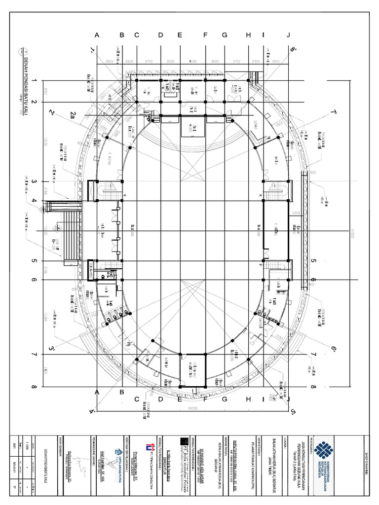 Sd.10.01 Denah Pondasi Batu Kali | PDF