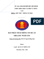 Bản Phân Tích Thông Tin Cho Dự Án