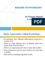 Major Perspectives of Psychology