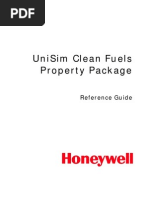 UniSim Design Clean Fuels PPKG User Guide