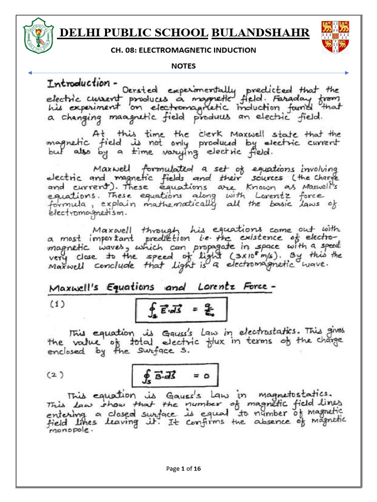 ELECTROMAGNETIC RADIATION NOTES PDF visual data 7