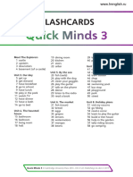 Quick Minds 3 Flashcards