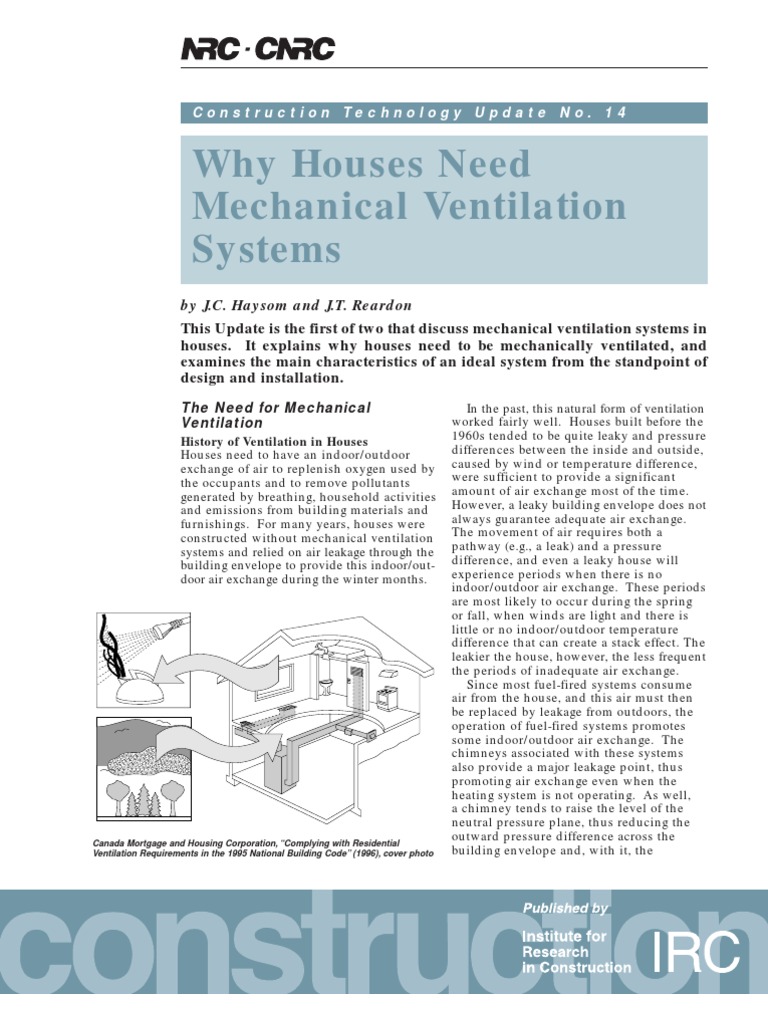 Mechanical Ventilation | PDF | Ventilation (Architecture) | Hvac