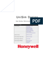 UniSim Design Menu