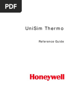 UniSim Thermo Reference Guide