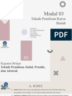 Penulisan Karya Ilmiah Modul 4