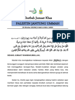 Teks Khutbah Jumaat Khas 20 Oktober 2023 - Palestin Jantung Ummah