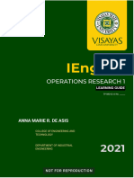 IEng 157 - Operations Research 1 (Module 1.1)