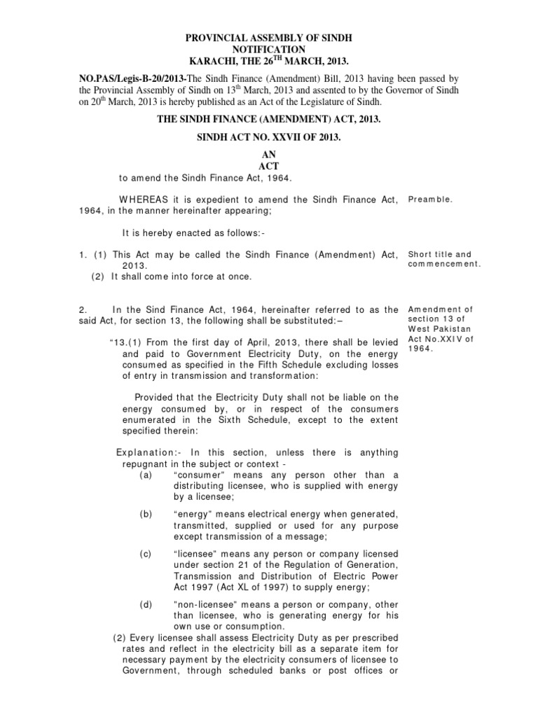 Sindh act no xxvii of 2013 pdf banks economies