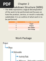 Chapter 2 Work Break Down Structure