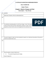WorkSheet 1 - Chapter1 - Elecrtic Charge & Field