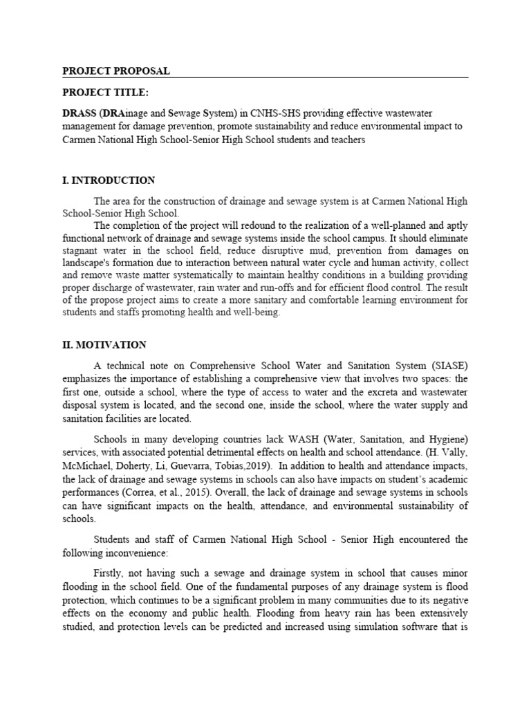 Proposal Final Pdf Sanitation Sewerage