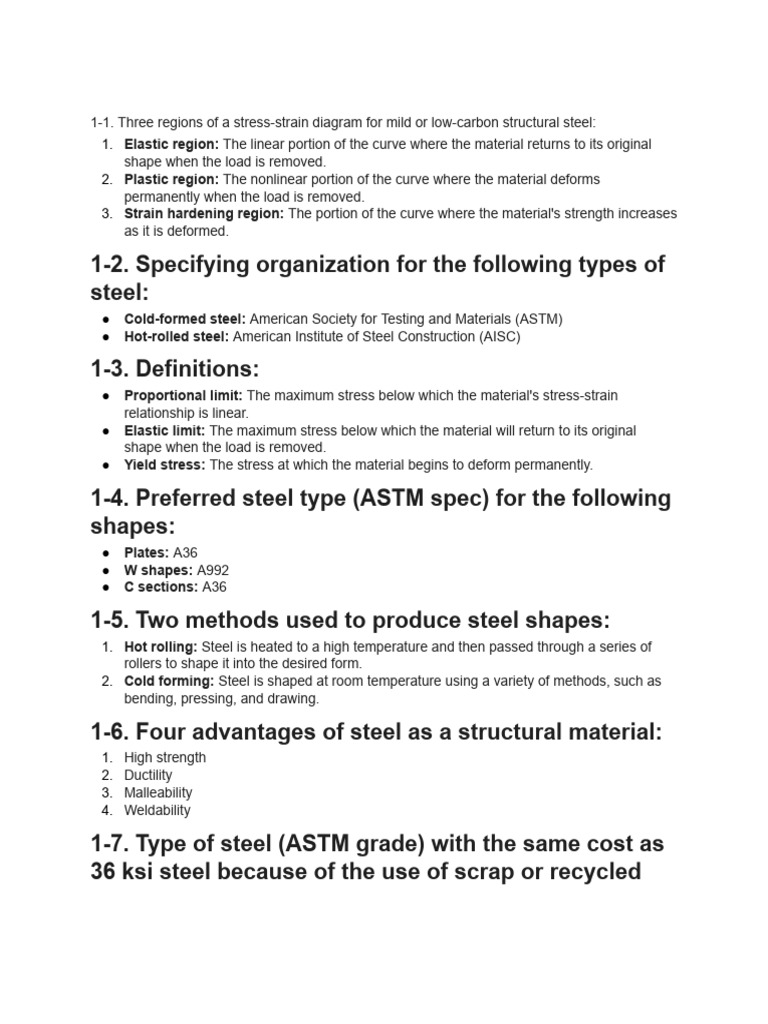 Stress-Strain Diagram for Low Carbon Steel | PDF | Deformation ...