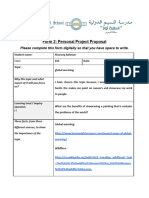 Form 2 - PP Proposal Template