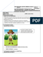 Formato para Estudiantes Y Padres de Familia: - Identificar Información Implícita y Explicita en Un Texto