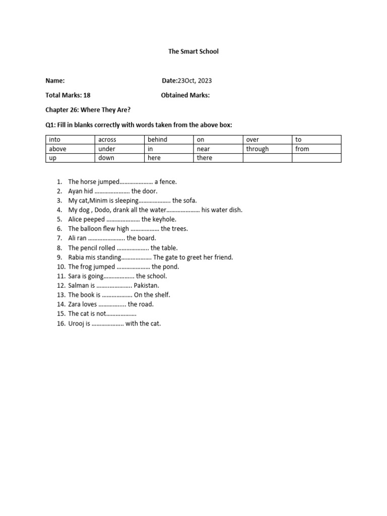 Xseed Books Class 1 English Answers Volume 3