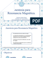 Anestesia para Resonancia Magnetica