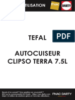 Tefal Autocuiseur Clipso Terra 7.5L: Notice D'Utilisation