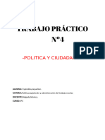 Trabajo Práctico 4 de Politica