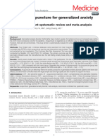 Efficacy of Acupuncture For Generalized Anxiety.108