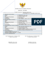 Dokumen Evaluasi Kinerja Pegawai Periode: Oktober Pemerintah Provinsi Sumatera Selatan Periode Penilaian: 1 Oktober SD 31 Oktober Tahun 2023