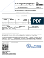 Solicitud de Permanencia Definitiva en Trámite