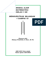 Modul Ajar Ajar Matematika KLS 1 A