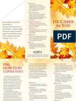 He Cares For You Brochure