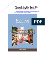 Nutrition Through The Life Cycle 5th Edition Brown Solutions Manual