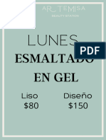 Lunes: Esmaltado en Gel