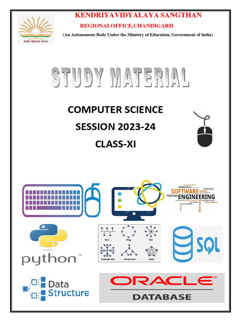 XI-CS Study Material 2023-24 | PDF | Computer Data Storage | Operating ...