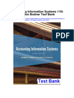Accounting Information Systems 11th Edition Bodnar Test Bank