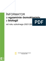 Informator E8 Biologia 100