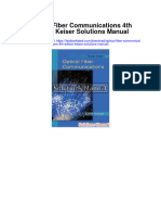 Optical Fiber Communications 4th Edition Keiser Solutions Manual