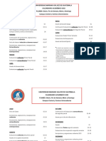 Calendario General Campus Central y Centros Universitarios 2022
