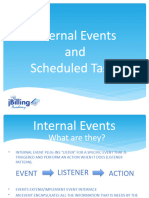 Internal Events and Scheduled Tasks