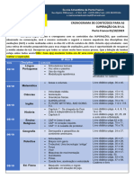 Cronograma 8º B Superação 3ºUL