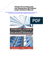 International Accounting and Multinational Enterprises 6th Edition Radebaugh Solutions Manual