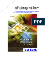 Organization Development and Change 10th Edition Cummings Test Bank