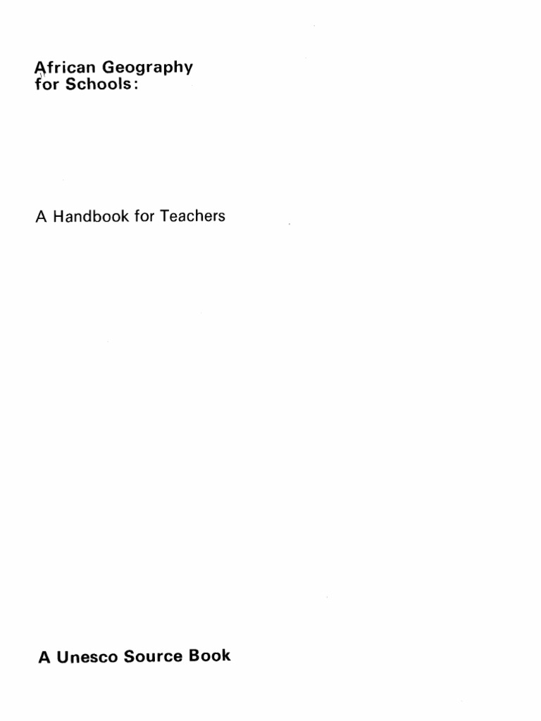 African Geography For Schools PDF Africa Zambia