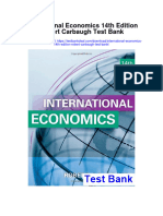 International Economics 14th Edition Robert Carbaugh Test Bank