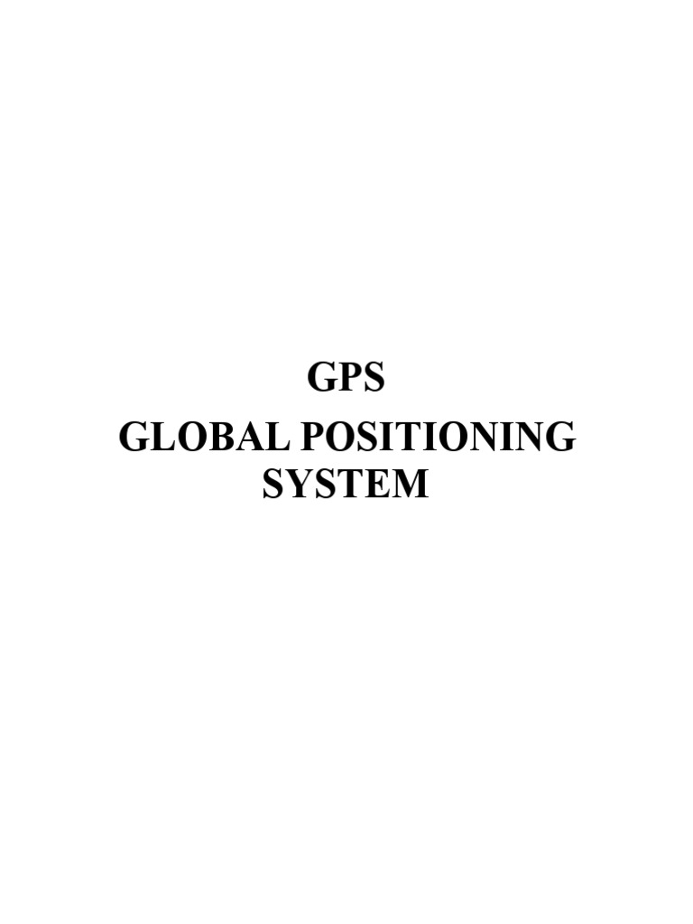 Introduction To Gps Pdf